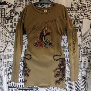 Ed Hardy by Christian Audigier TEE Tunic Large